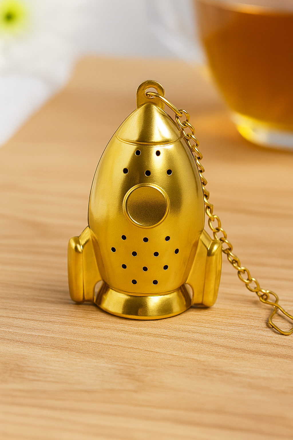 Gold Rocket Tea Infuser