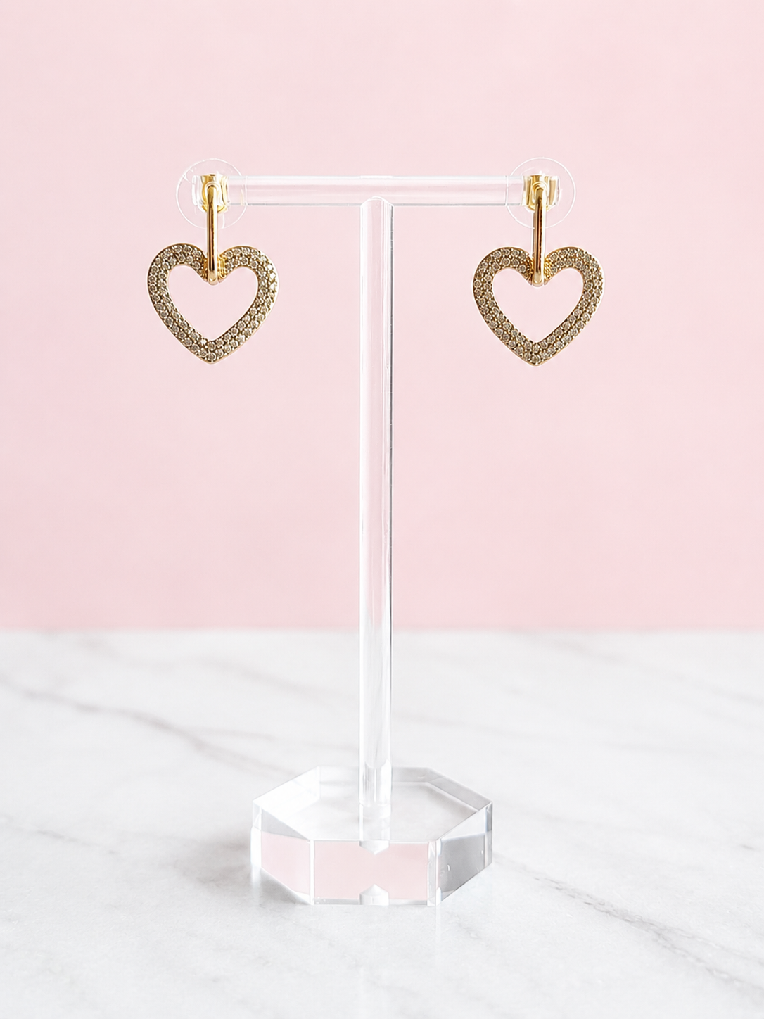 Heart Dangle Earrings