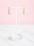 Three Pearl Earrings