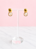 Blush Bloom Drop Earrings