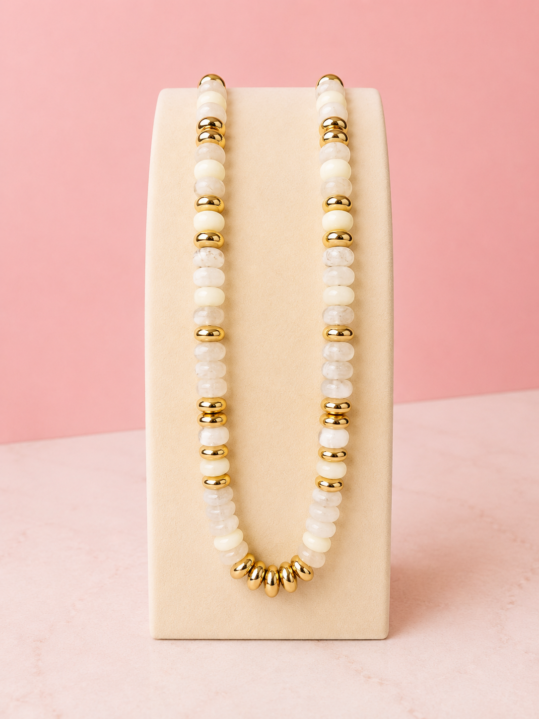White Stone Necklace