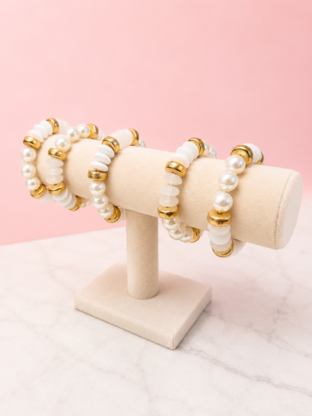 White Stone Bracelet