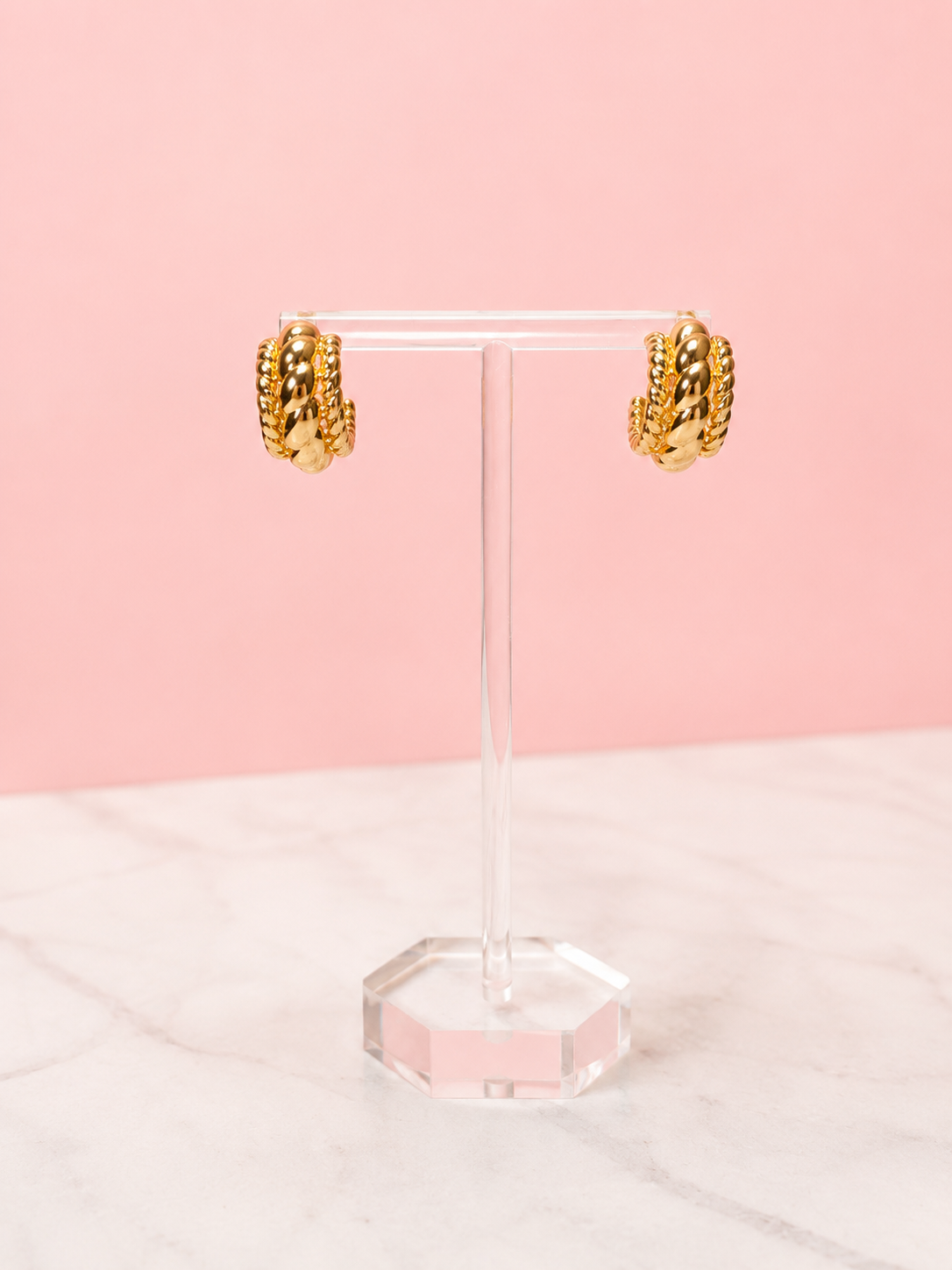 Harper Knot Hoop Earrings