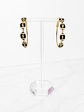 Football Hoop Earrings