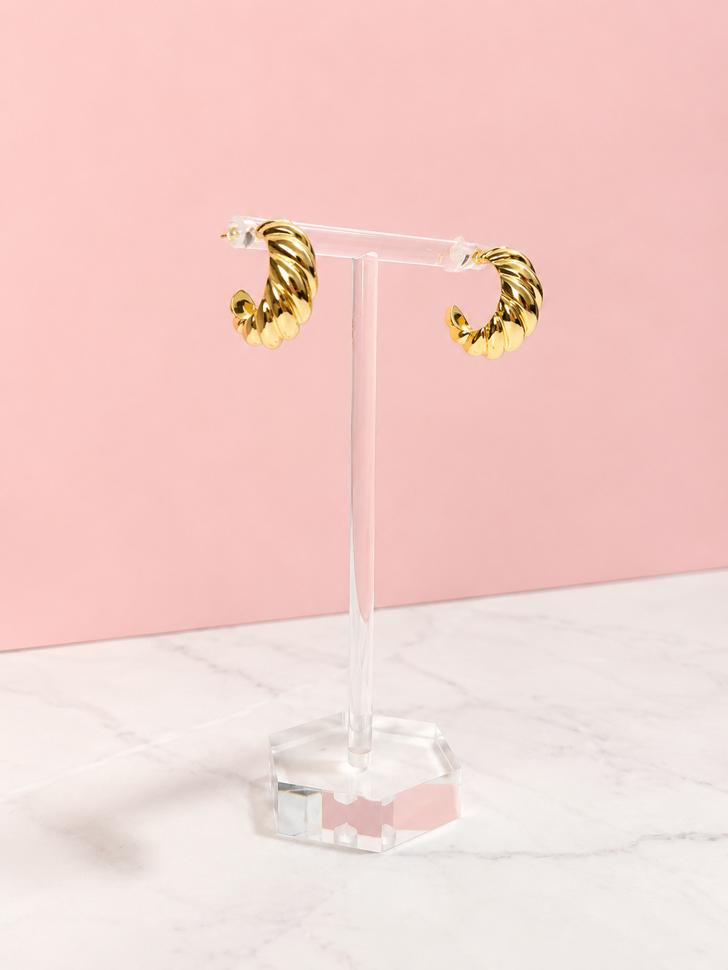 Camille Twist Hoop Earrings
