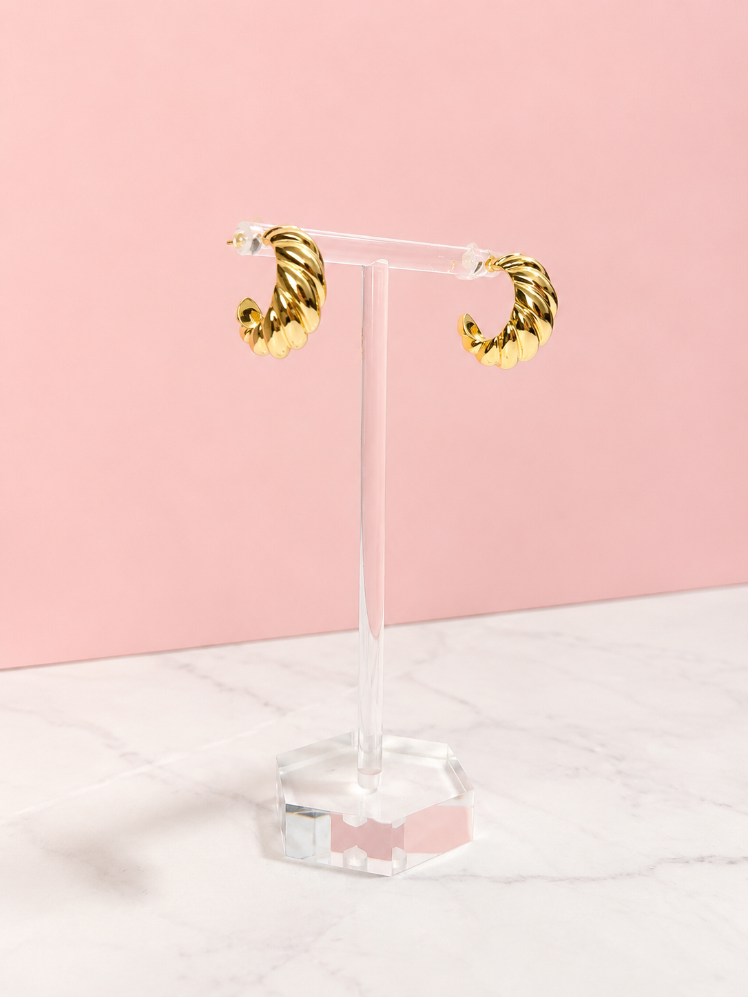 Camille Twist Hoop Earrings