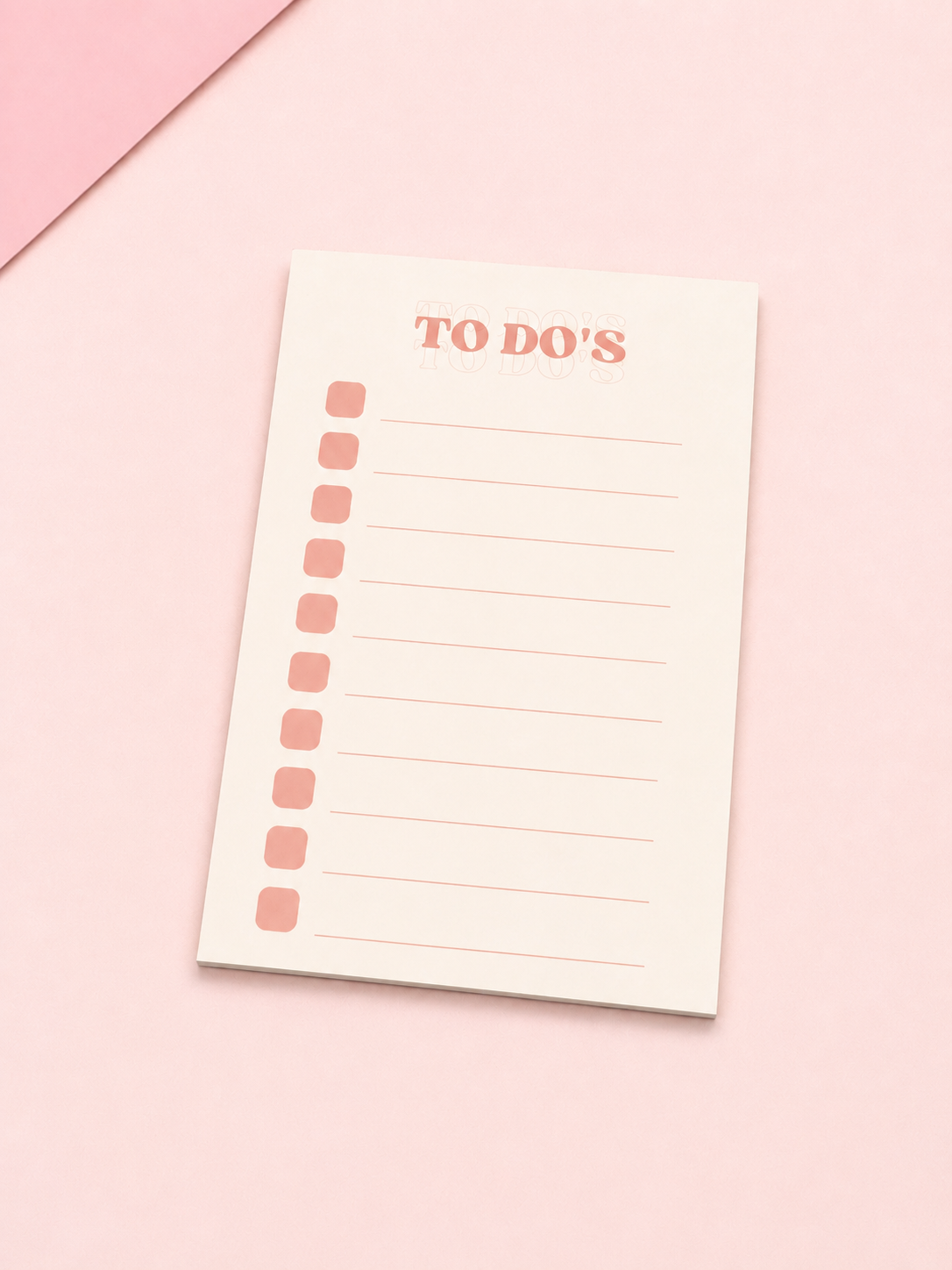 To Do's Notepad