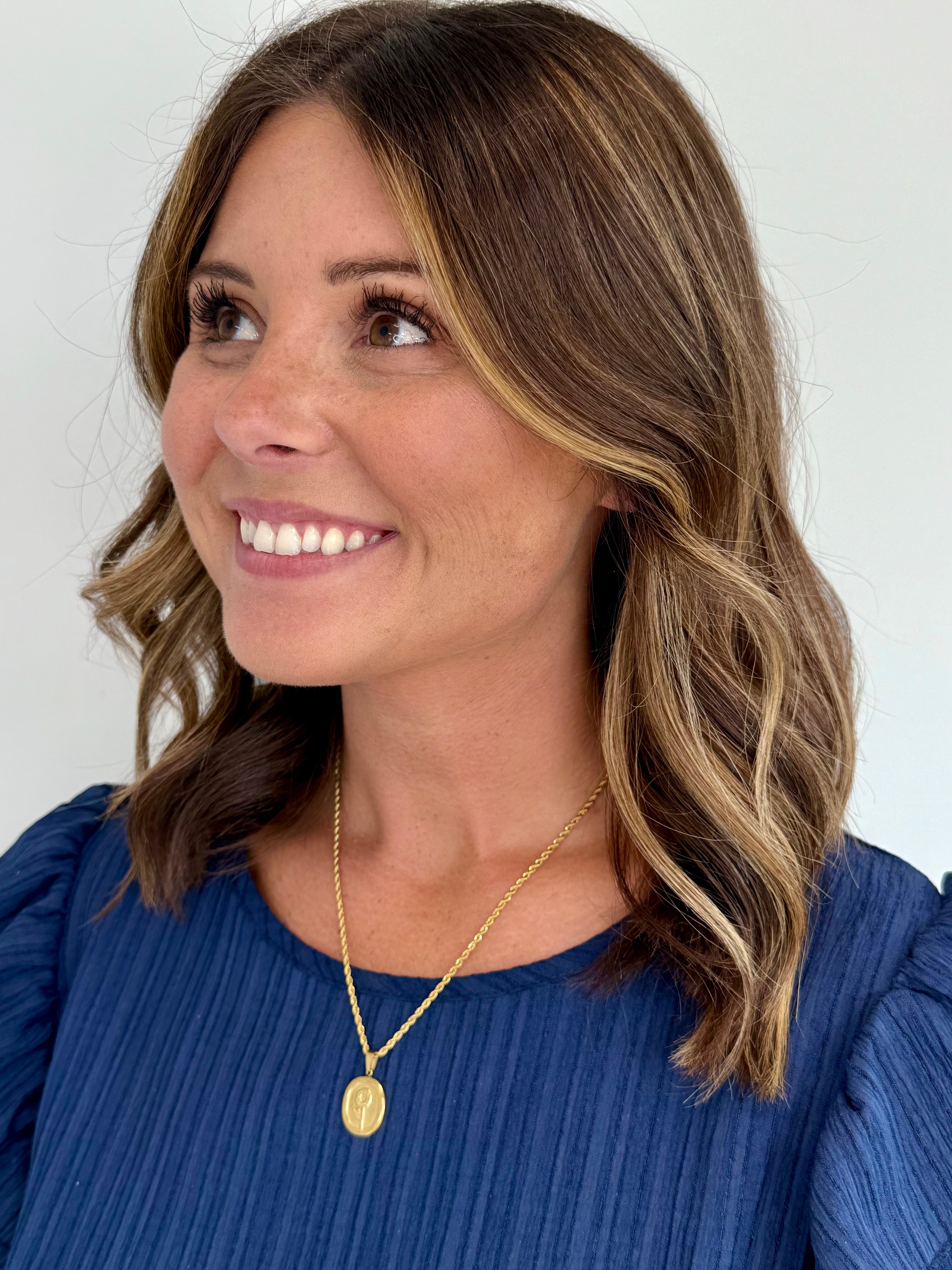 Gold Rose Necklace