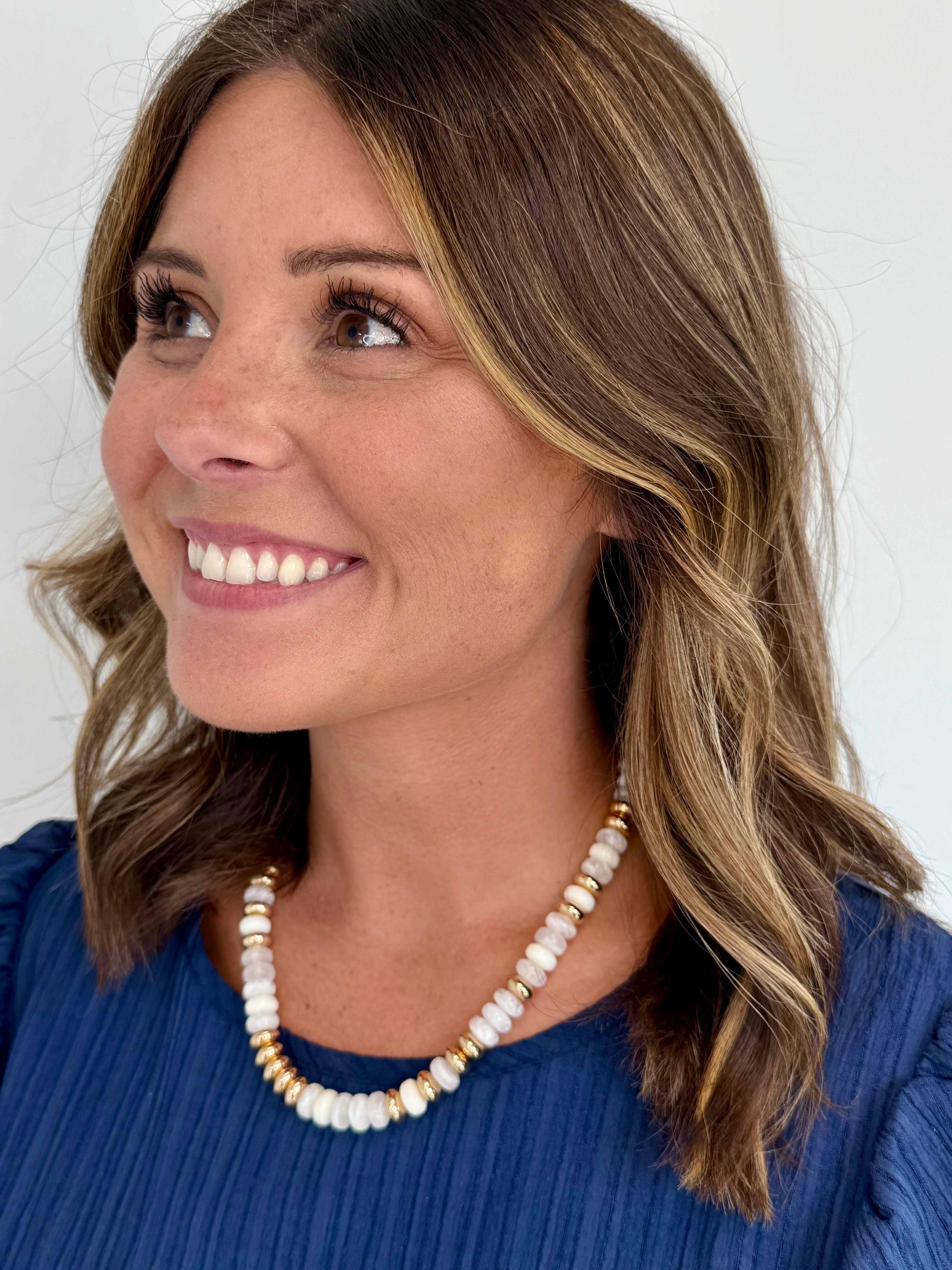 White Stone Necklace