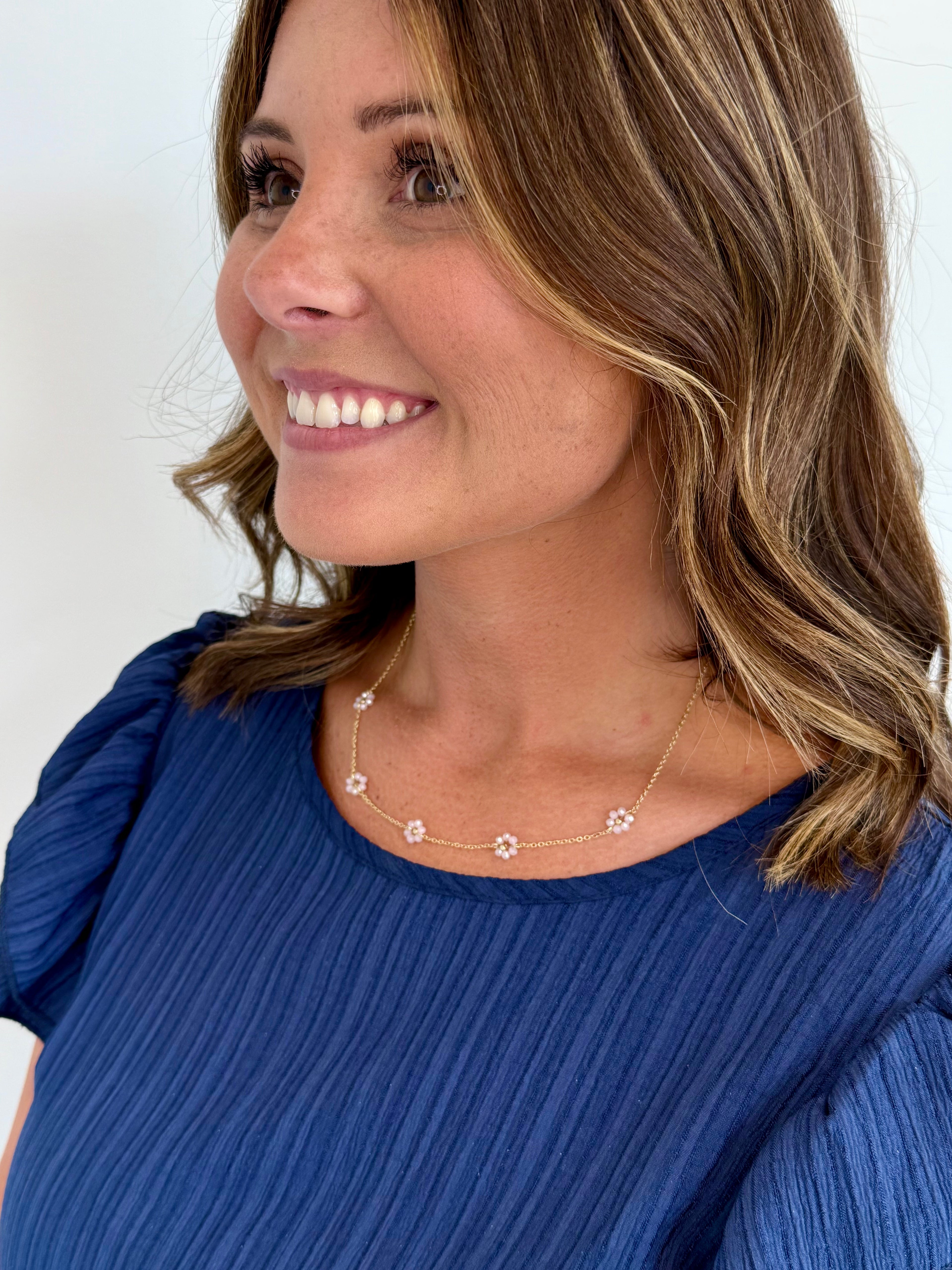 Blush Meadow Bloom Necklace