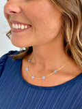 Light Blue Meadow Bloom Necklace
