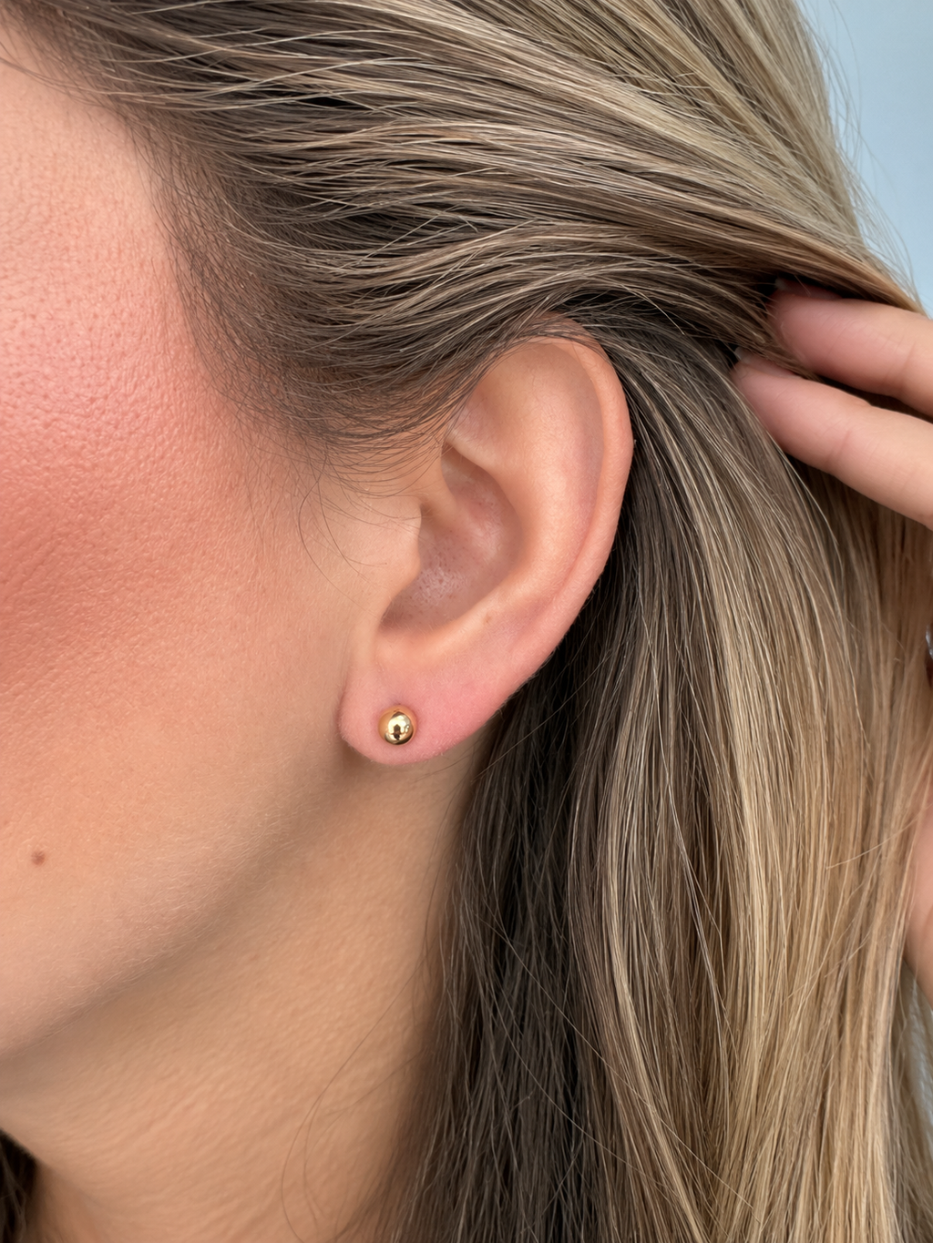 Gold Dot Studs