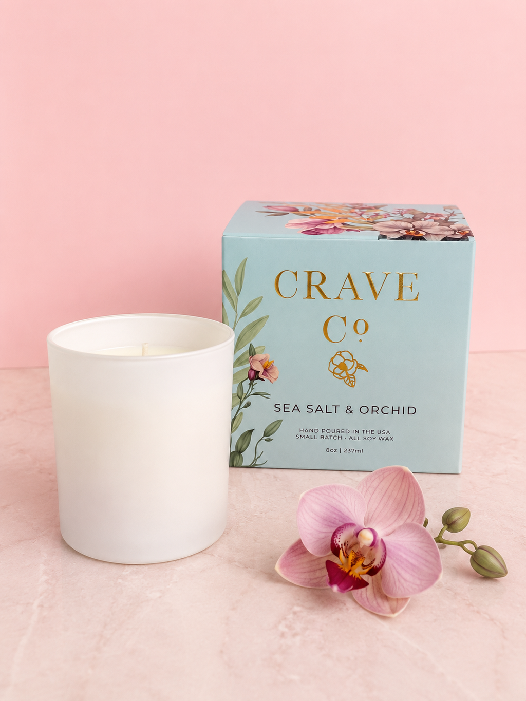 Sea Salt & Orchid Candle