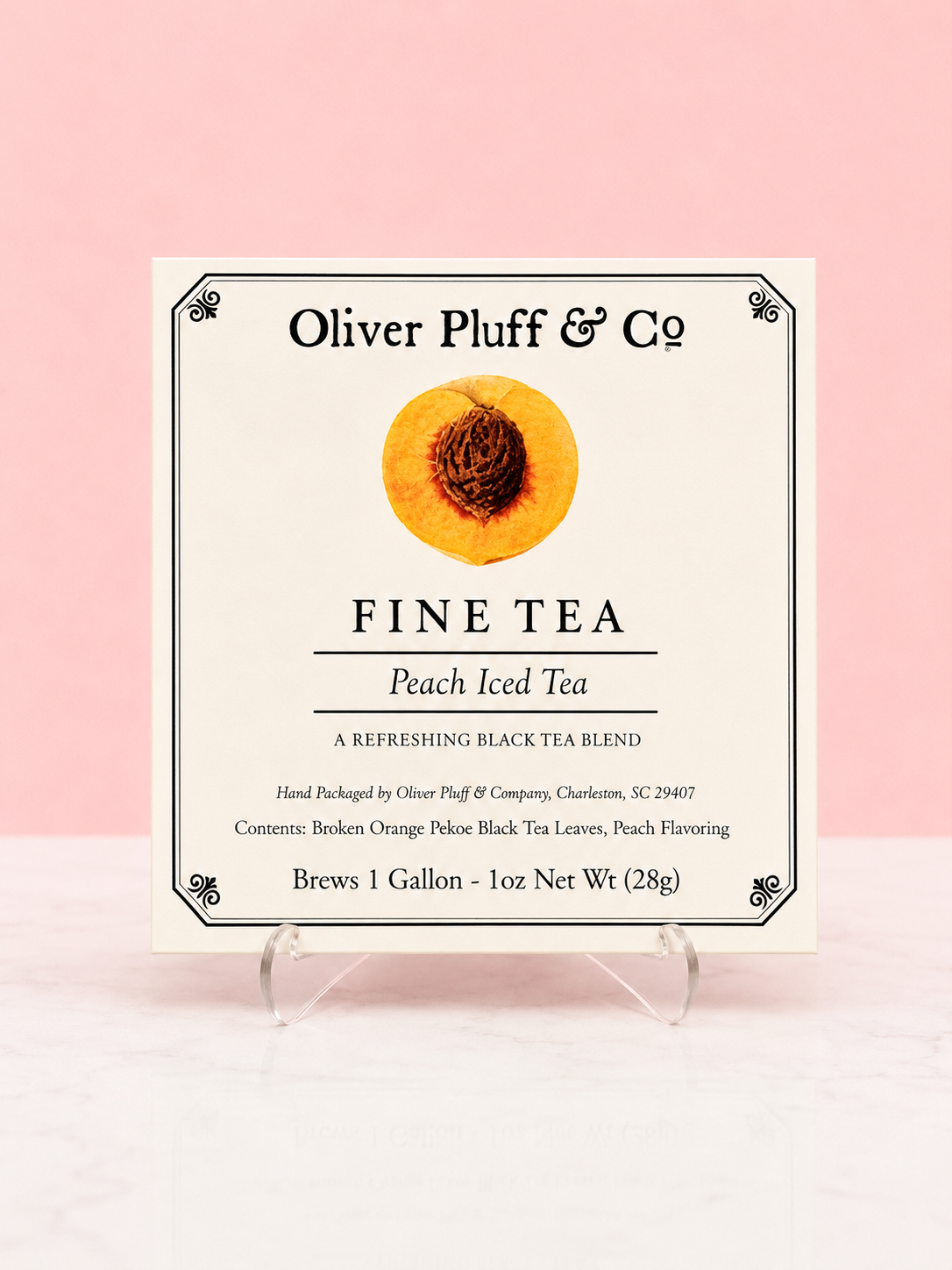 Oliver Pluff & Co.- Peach Iced Tea - 1 Gallon Envelope