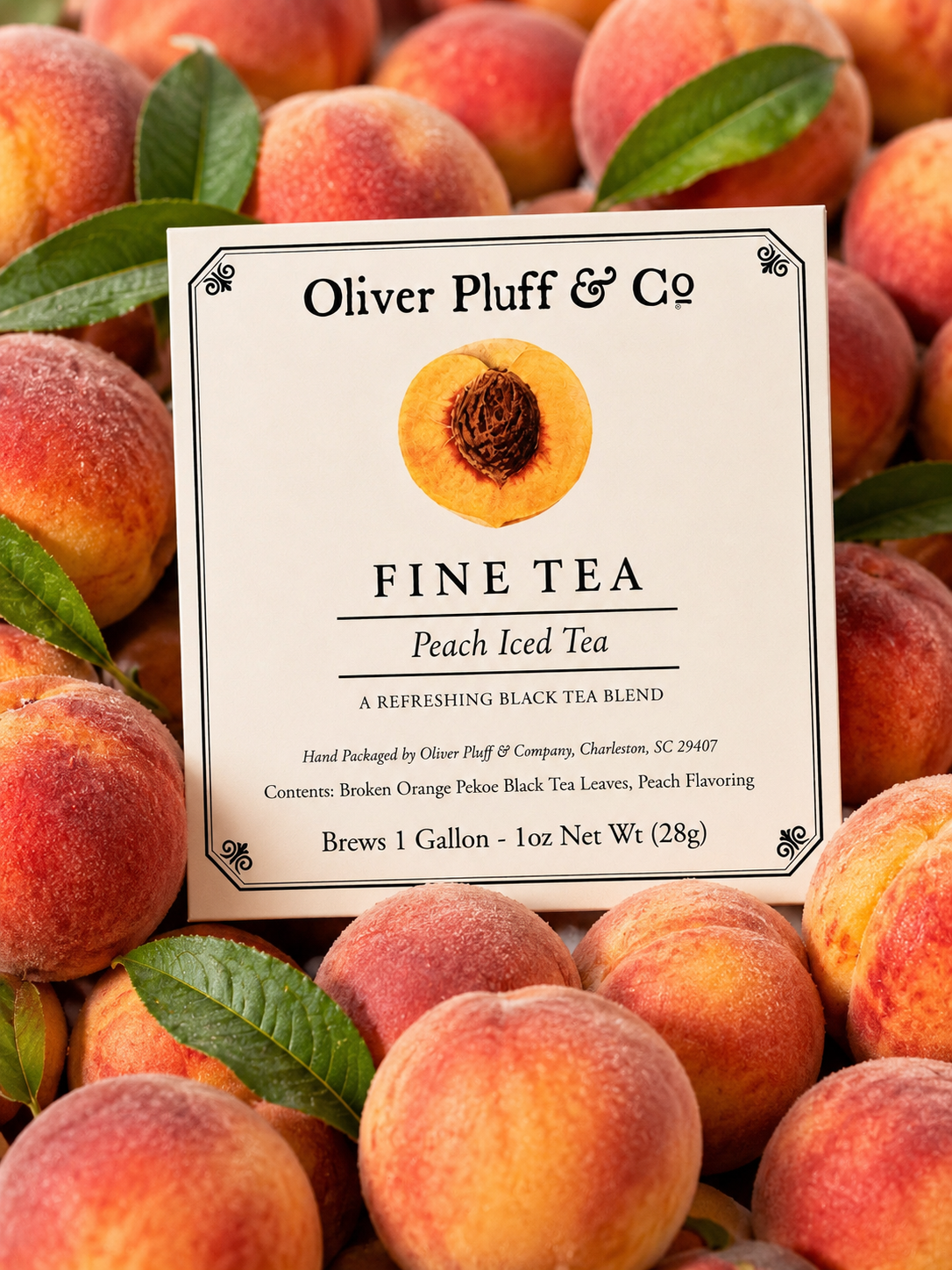 Oliver Pluff & Co.- Peach Iced Tea - 1 Gallon Envelope