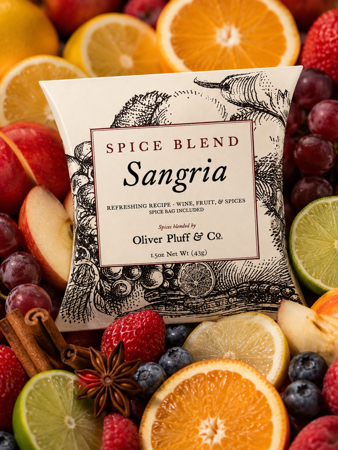 Oliver Pluff & Co.- Sangria Spice Blend 1.5 Gallon Package