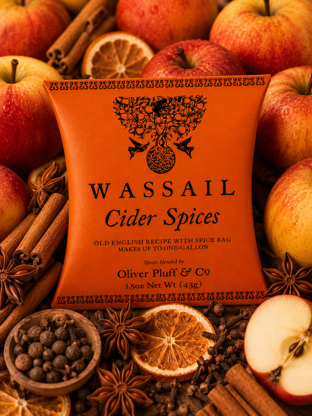 Oliver Pluff & Co.- Cider Spices Wassail - 1.5 Gallon Package