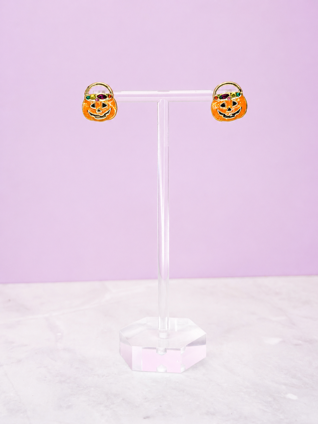 Pumpkin Basket Earrings