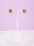 Pumpkin Basket Earrings