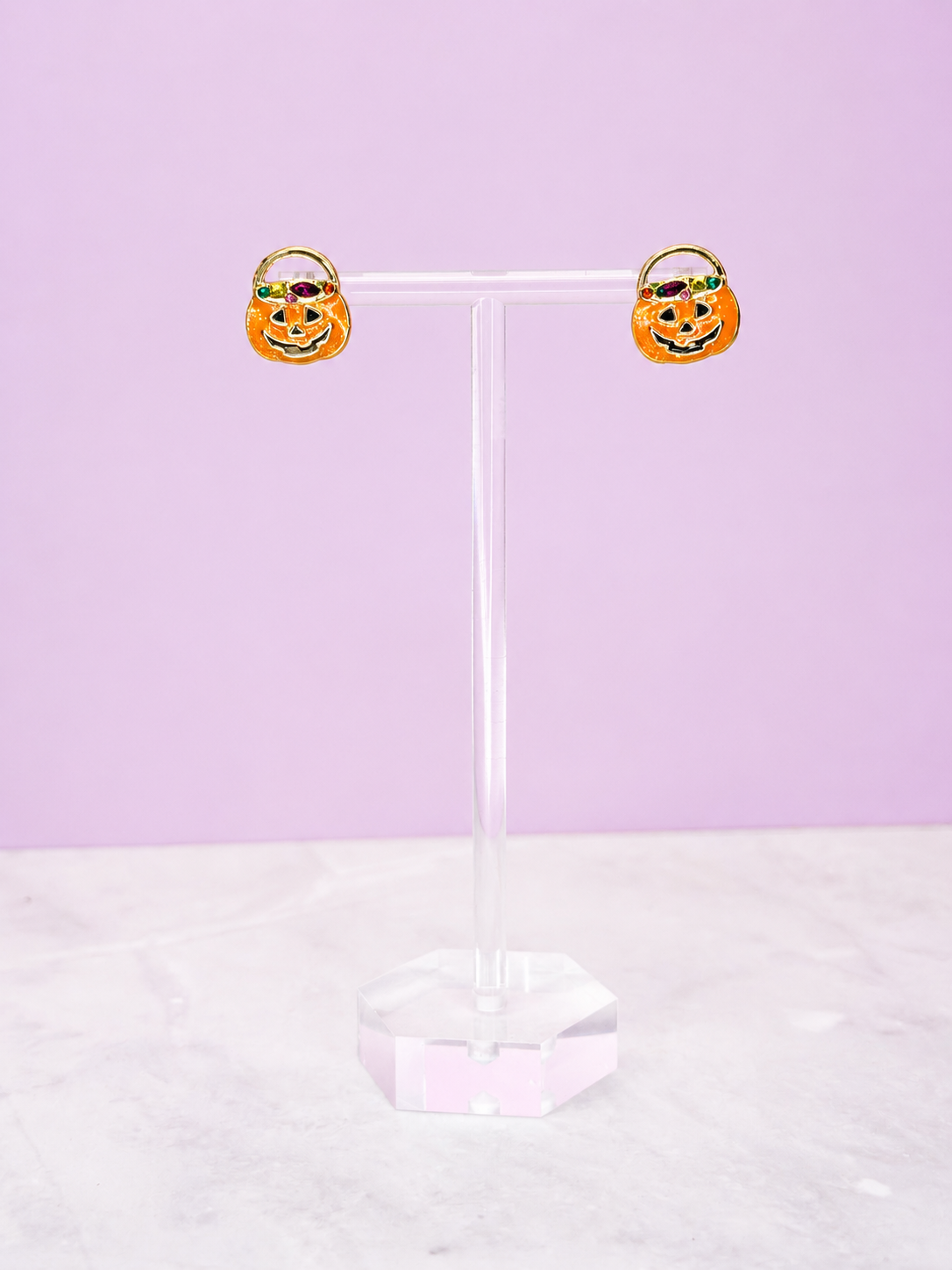 Pumpkin Basket Earrings