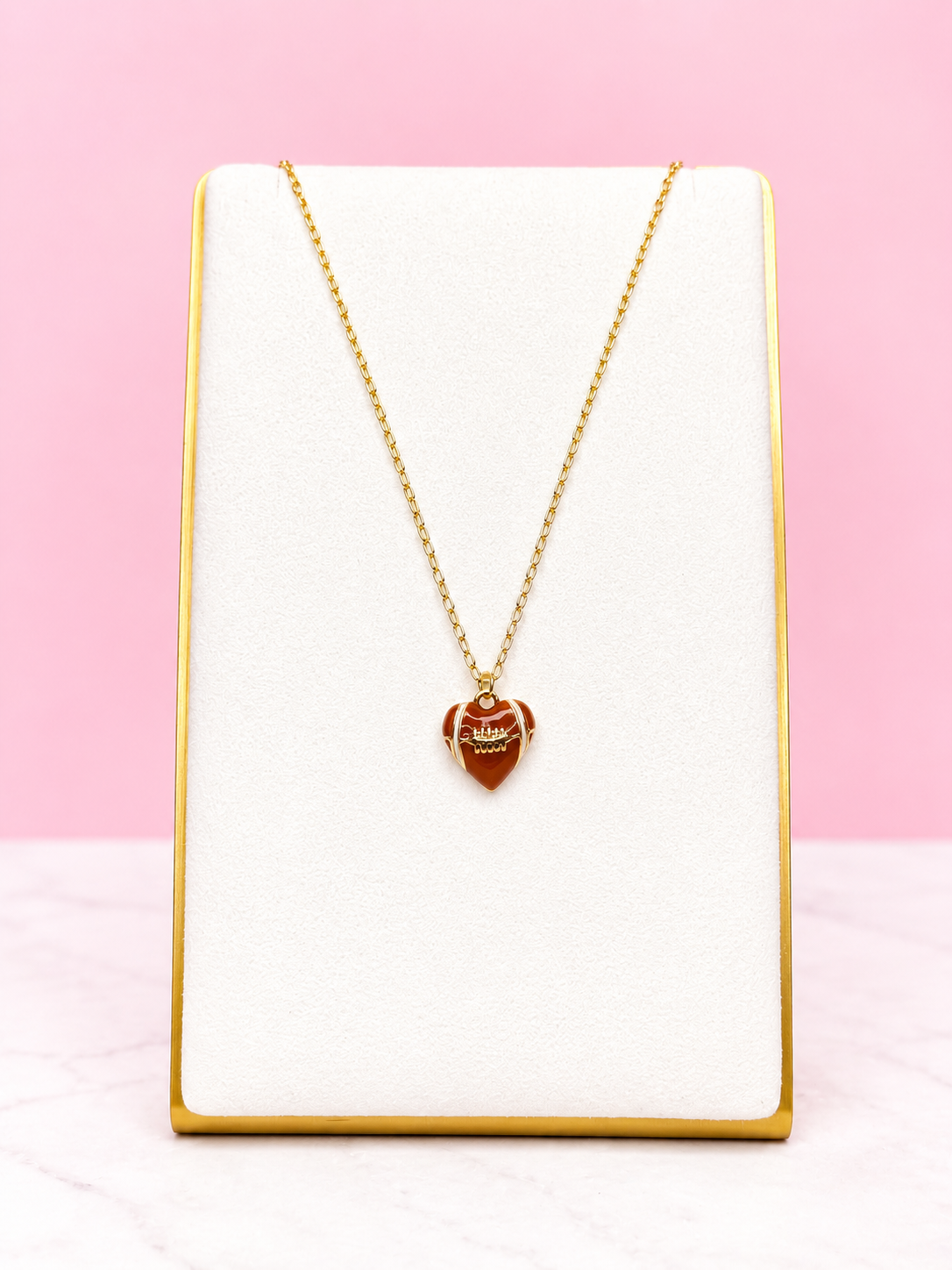 Football Pendant Necklace