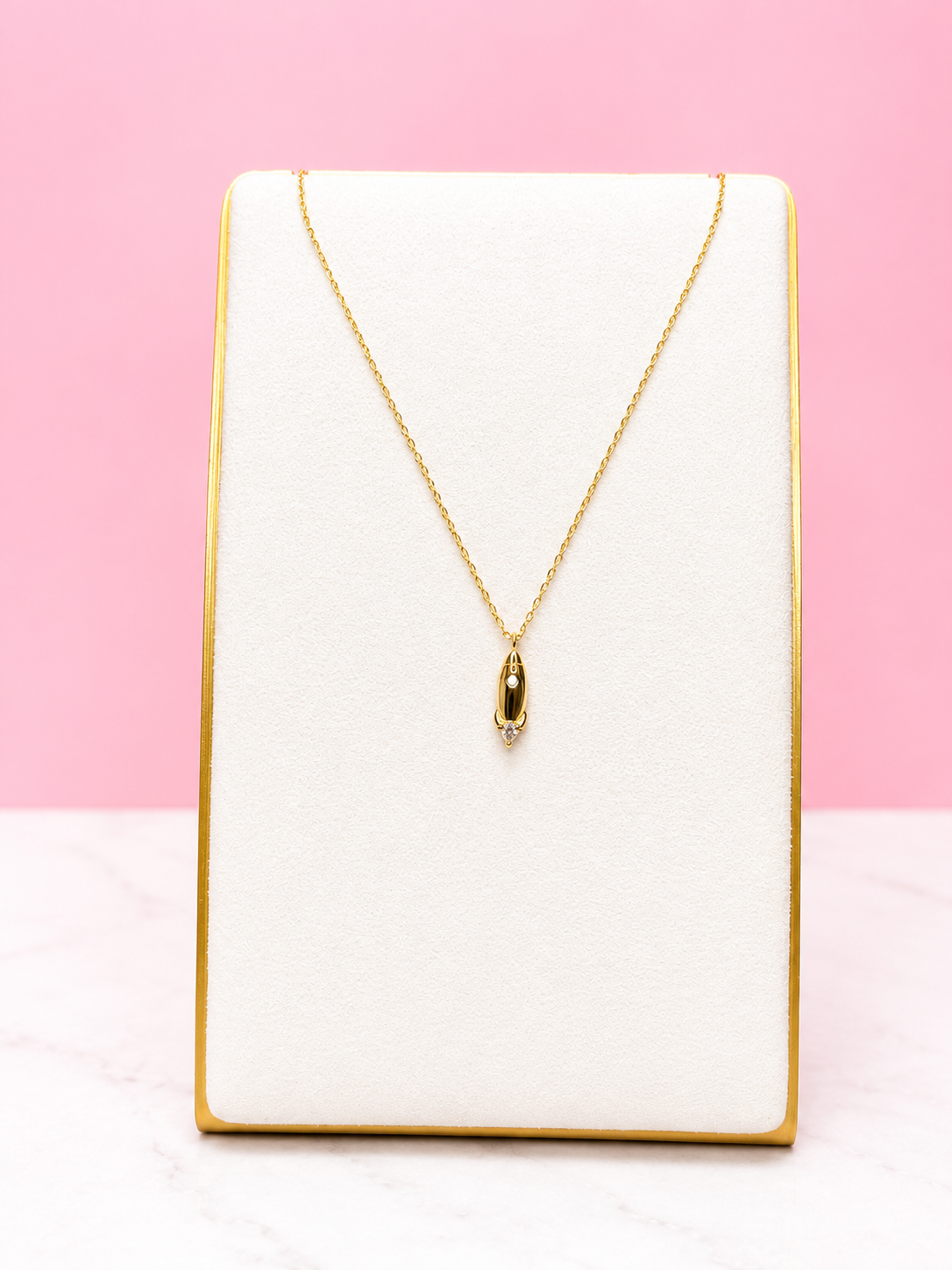Rocket Ship Necklace