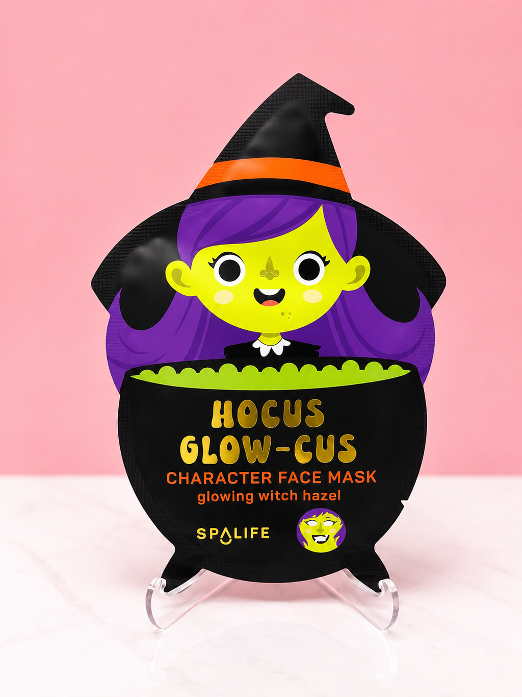 Glowing Witch Face Mask: Single Mask