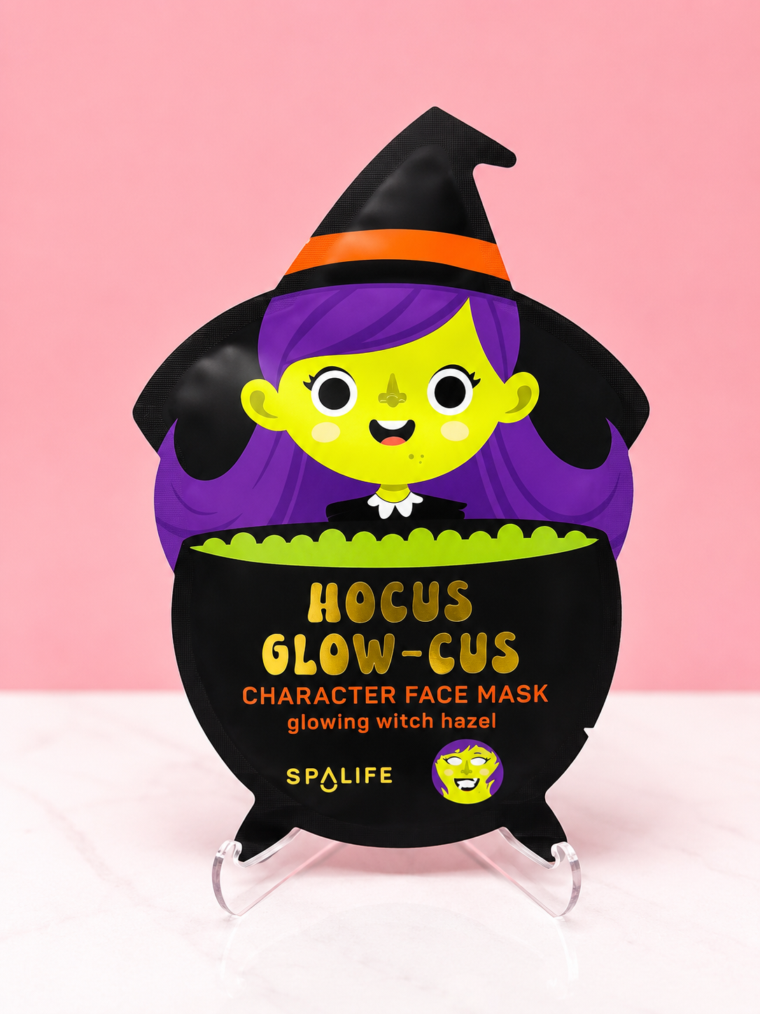 Glowing Witch Face Mask: Single Mask