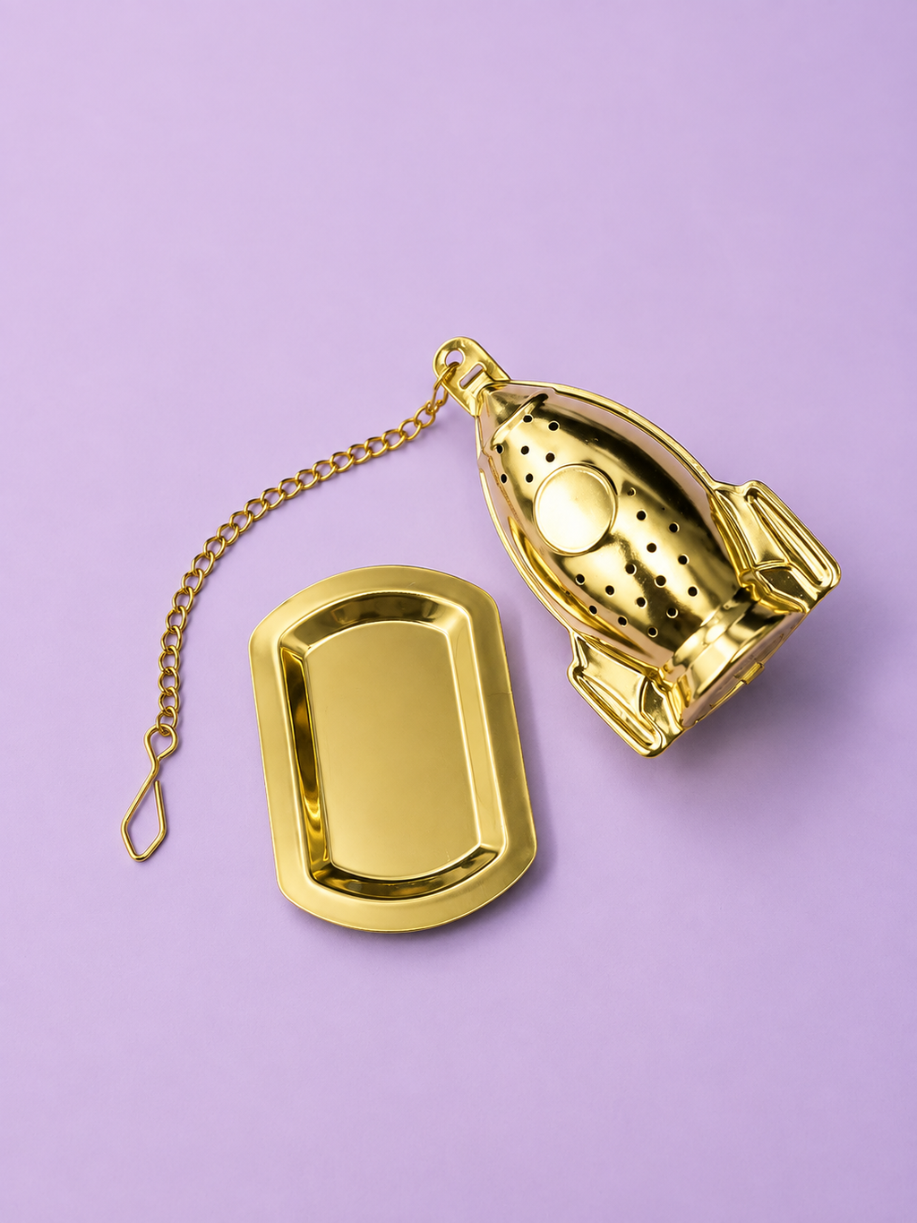 Gold Rocket Tea Infuser