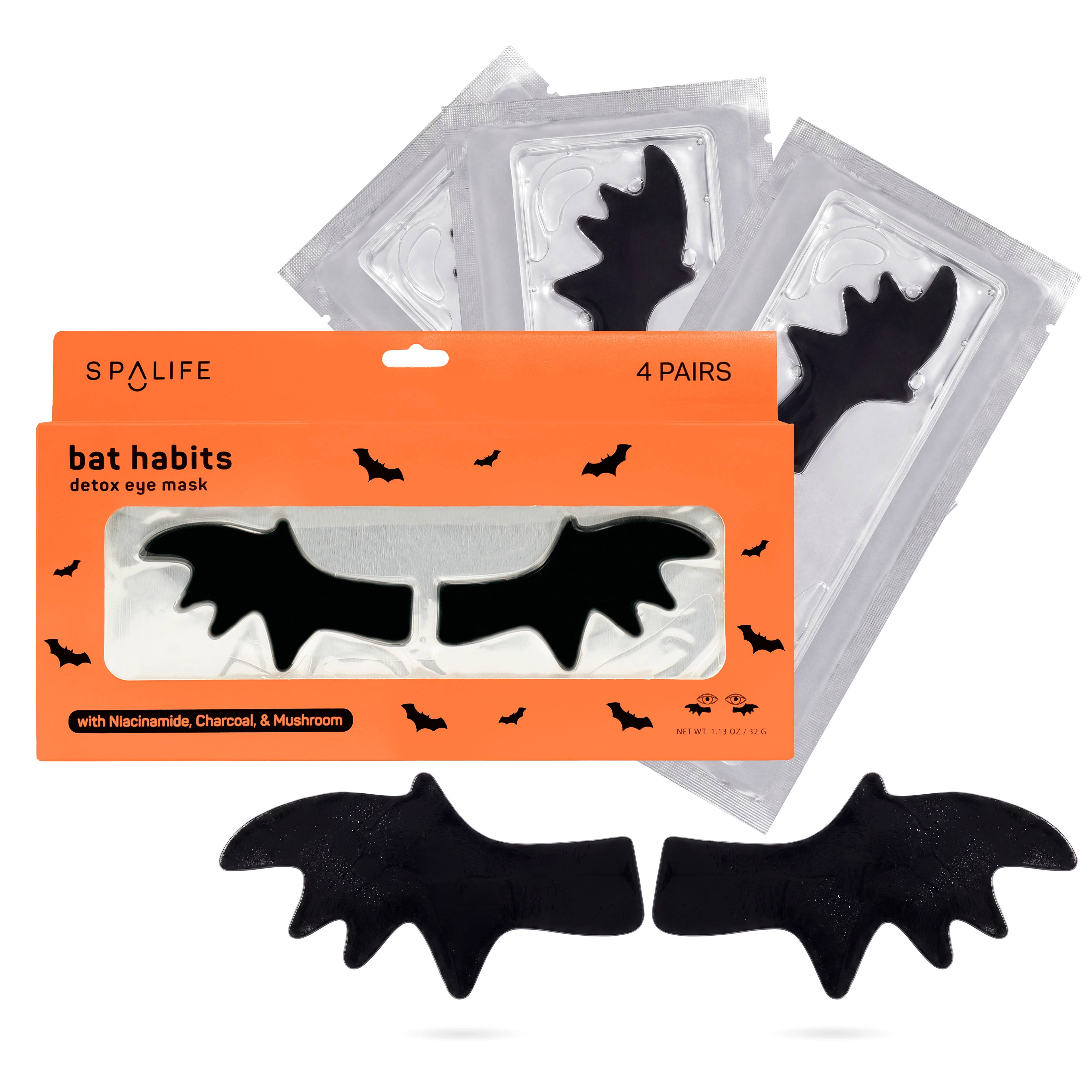 Halloween Bat Undereye Patches | 4 Pk
