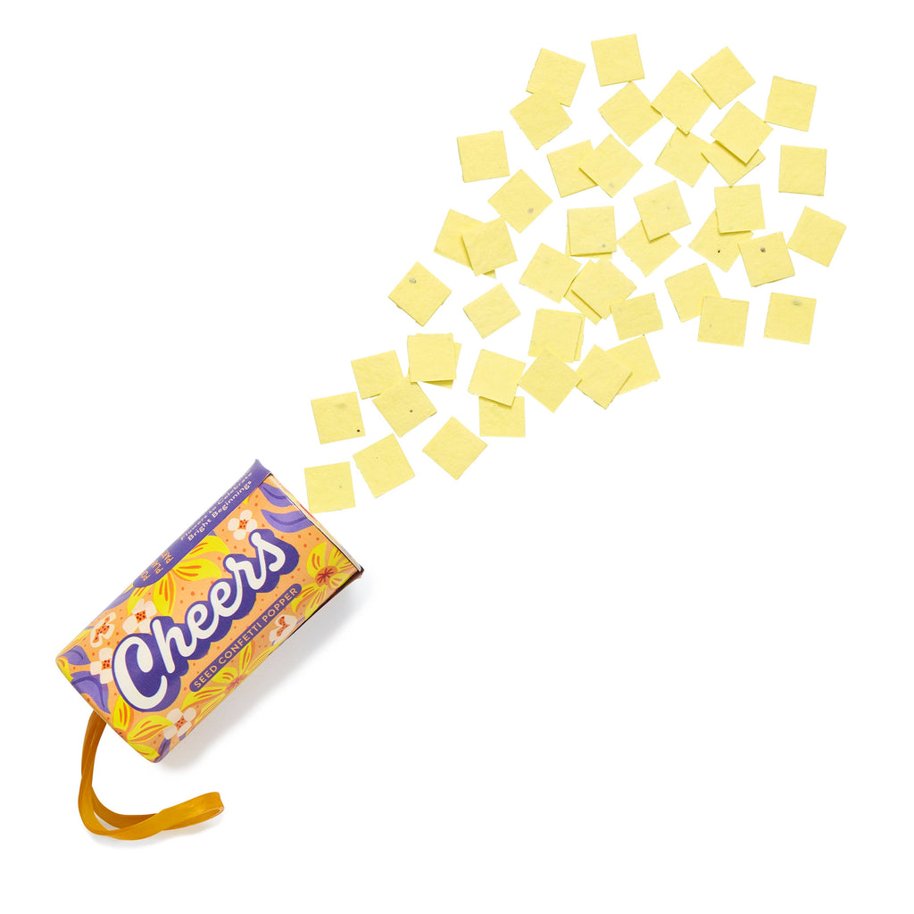 Seed Confetti Popper: Yellow
