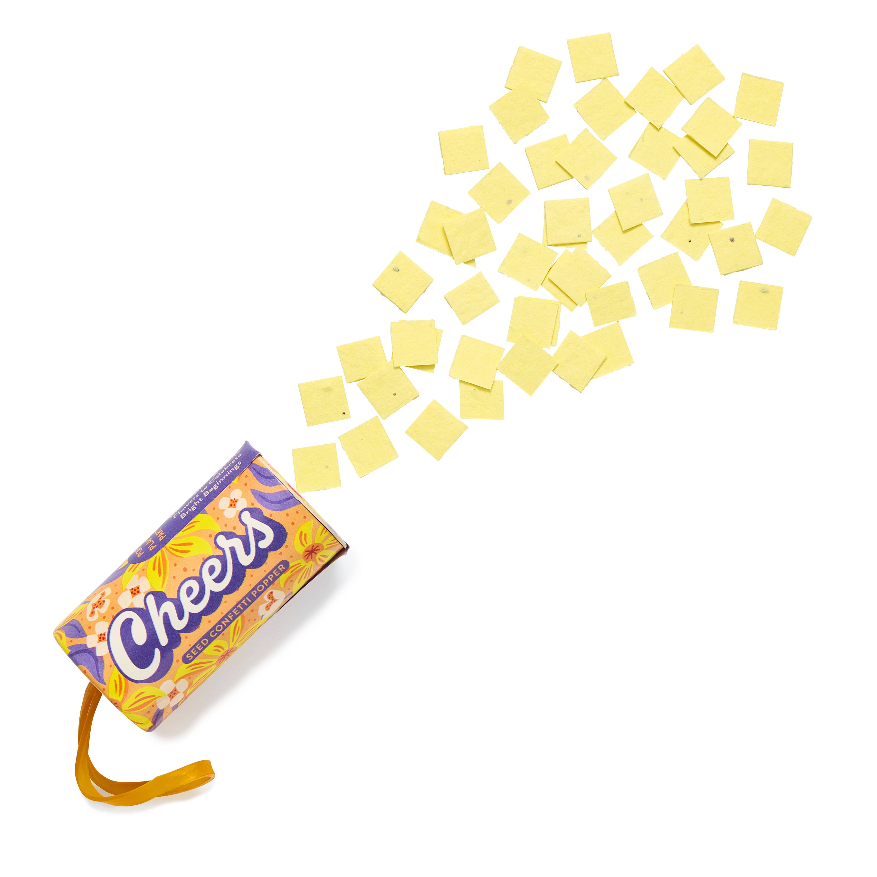 Seed Confetti Popper: Yellow