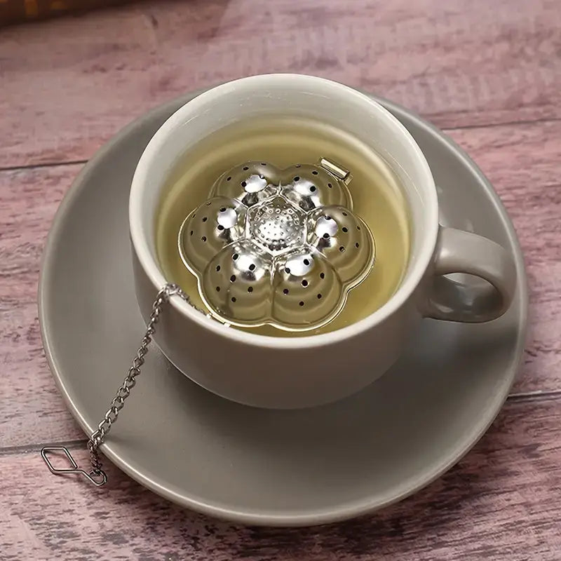 Flower Tea Infuser with Tray