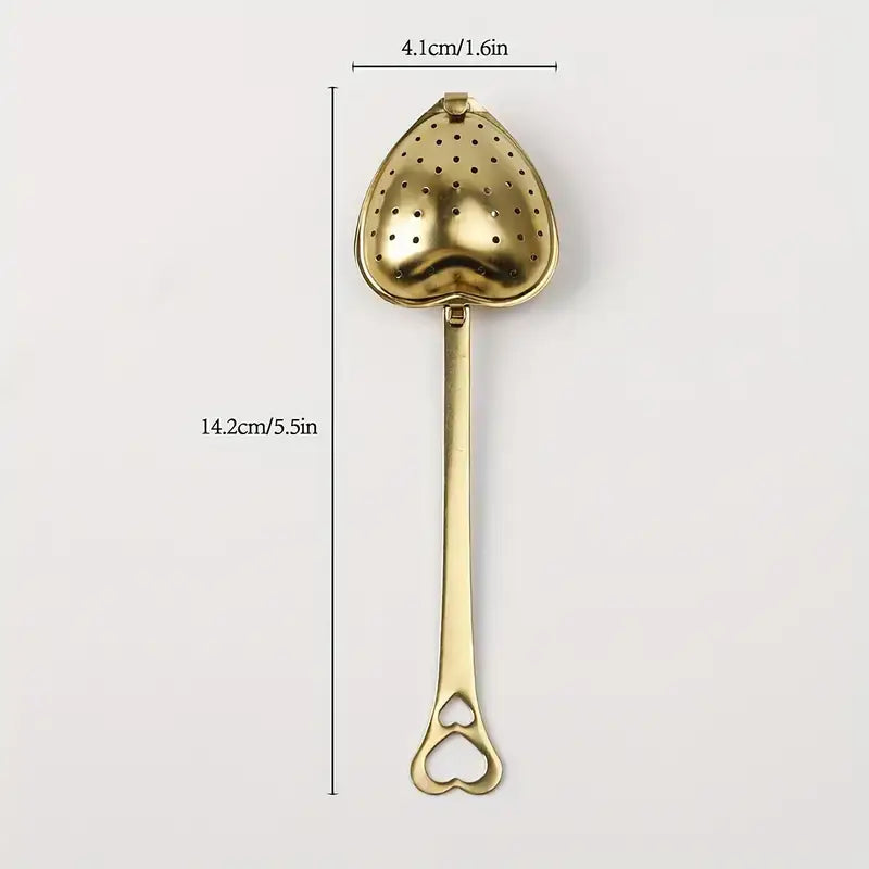 Gold Heart Tea Infuser