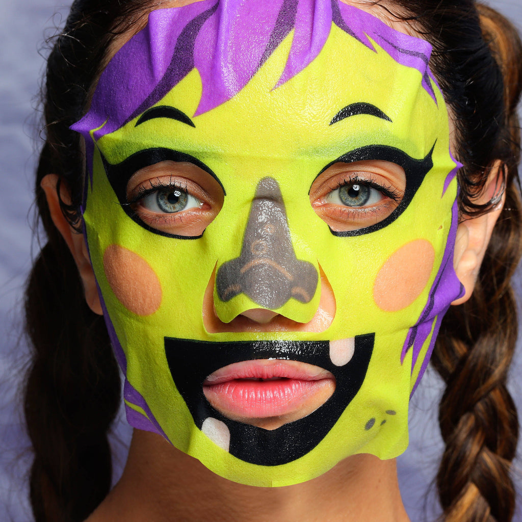 Glowing Witch Face Mask: Single Mask