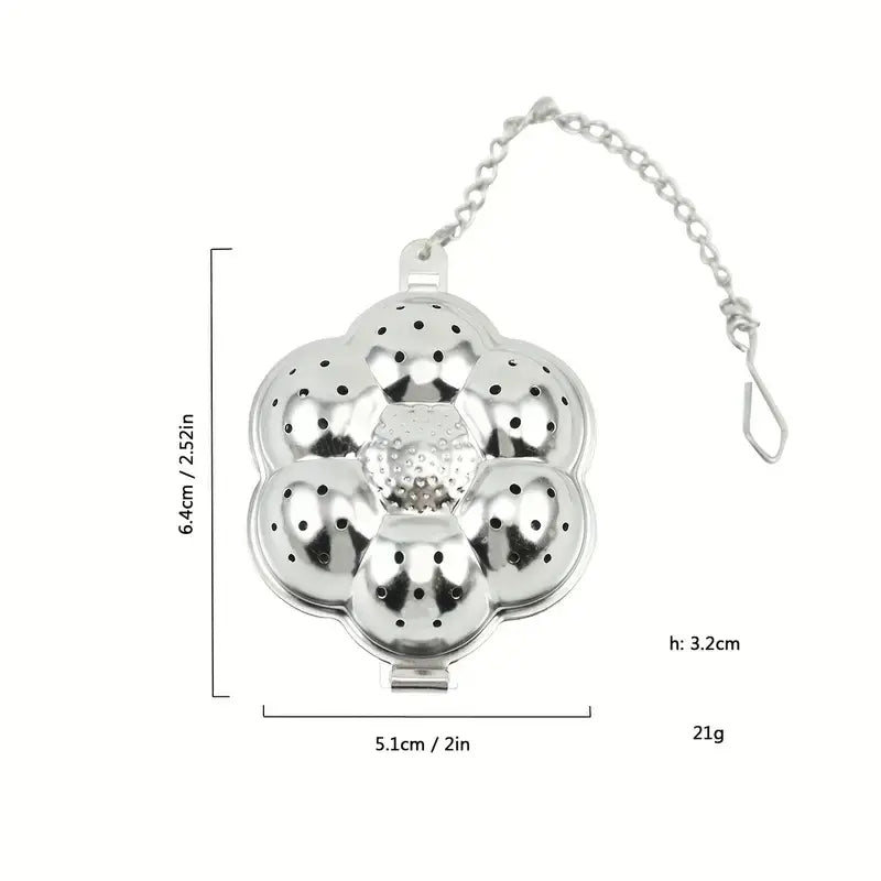 Flower Tea Infuser with Tray