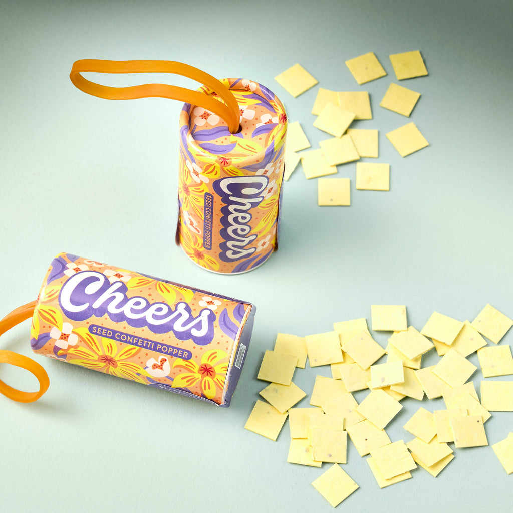 Seed Confetti Popper: Yellow